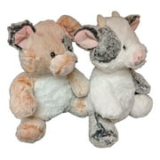 CLEMENTINE COW & PERCY PIG Sweeter & Softer Stuffed Animal Plush by Aurora