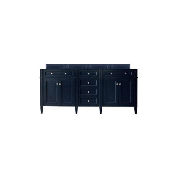 James Martin Vanities 650-V72 Brittany 72" Double Basin Poplar Wood Vanity Cabinet Only -