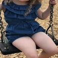 thumbnail image 5 of Tout-petits Bébés Filles Denim Shorts Demper Combinaisons Tenues de Jeu, 5 of 5