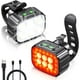 thumbnail image 1 of Luz de bicicleta con foco y haz de inundación, luz de bicicleta LED impermeable IP65 recargable por USB, luz de bicicleta delantera y trasera para ciclismo MTB Sincero Electrónica, 1 of 5