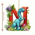thumbnail image 2 of onlyliua ¡ Artículos En Liquidación! Colgante Acrílico Navideño de Dinosaurio y 26 Letras., 2 of 2