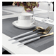thumbnail image 3 of Manteles Individuales Antideslizantes Para Restaurante 6 Pcs Malubero, Gris, 3 of 5