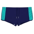 thumbnail image 2 of TANBOM Men's Polyamide Boxer Swim Trunks Adjustable Drawstring Breathable Lightweight Dark Blue M, 2 of 6
