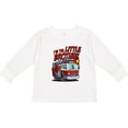 thumbnail image 3 of Inktastic Little Brother Fire Truck Boys Long Sleeve Toddler T-Shirt, 3 of 5