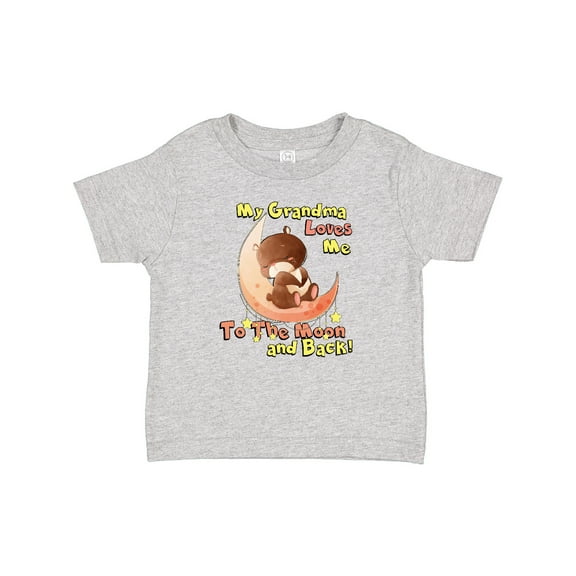 Inktastic My Grandma Loves Me to the Moon and Back Boys or Girls Baby T-Shirt