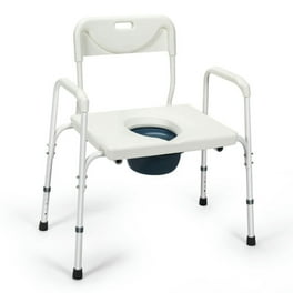 Leadrop Multifunction Heavy Duty Memory Foam Cushion Commode Chair Adult Bathroom Toilet Seat White Beige Cushion Walmart