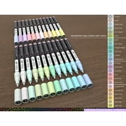Tooli-Art Pastel Acrylic Paint Pens Multicolor Special Color Series Marker Set with 0.7mm Extra Fine Tip Set of 24