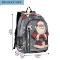 thumbnail image 2 of FORMRS School Backpack 17" Student Travel Bag with Laptop Compartment, Christmas Santa, 2 of 7