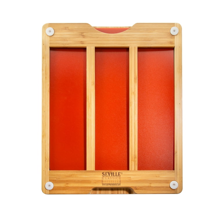 Bamboo Cutting Board w/ 7 Color-Coded Cutting Mats – Seville Classics