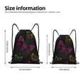 thumbnail image 2 of Saiise Butterfly Pattern Sports Drawstring Backpack - String Swim Gym Bag with Wet Proof Pocket for Women&Men-Medium, 2 of 6