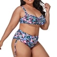 thumbnail image 1 of Gibobby Women's String Two Piece Halter Top Triangle Bikini Set with Tie Side Bottom Sexy Swimsuit Bathing Suits(Grey,XXL), 1 of 9