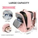 thumbnail image 2 of Mochila de viaje WONHOX Large Impermeable para Mujer Rosa, 2 of 7