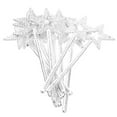 thumbnail image 2 of 12 varitas mágicas de hada con forma de estrella para disfraces de niñas, ideales para fiestas de cumpleaños, bodas, Halloween, cosplay y Navidad (plateadas/22 mm)., 2 of 7