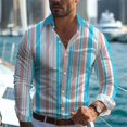 thumbnail image 1 of Camisas de moda para hombre, informales, de oficina, cómodas, elásticas, suaves y ligeras, con solapa, nuevas, de talla grande, 2024, 1 of 6