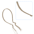 thumbnail image 3 of Diadema con borlas de cristal para mujer, pendientes falsos con brillantes diamantes de imitación, cadena para el pelo, diadema para boda, diadema con joyas para novias para niñas, 3 of 5