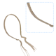 thumbnail image 3 of Diadema con borlas de cristal para mujer, pendientes falsos con diamantes de imitación brillantes, cadena para el pelo, aro para el pelo, diadema con joyas para novia y boda para niñas, 3 of 5