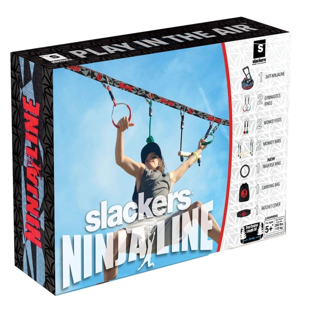SLACKERS PARCOURS NINJA D'INTRODUCTION AVEC 7 OBSTACLES SUSPENDUS 36'