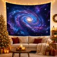 thumbnail image 3 of Spiral Galaxy in Deep Cosmic Space, Majestic Celestial Style for Space Enthusiasts, Fine Art Space Decor, Housewarming Gift Tapestry Wall Hanging for Bedroom and Living Room, 3 of 7