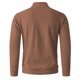 thumbnail image 4 of pstuiky camisetas de manga larga para hombre, Suéter informal y cálido de color sólido con cuello redondo y manga larga para hombre, con base de terciopelo alemán. top de hombre s, 4 of 5