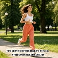 thumbnail image 7 of REDESS Sweatpants for Women Wide Leg Casual Baggy Black Sweatpants Drawstring Workout Pants with Pockets,S-XXL, 7 of 7