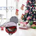 thumbnail image 2 of Organisateur de Papier Cadeau Robuste Sac de Rangement Rouge Organisateur de Noël Sac Cadeau Conteneur de Rangement pour Couronne de Noël 24 Pouces&30 Pouces (B, B), 2 of 4
