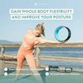 thumbnail image 5 of UpCircleSeven Yoga Wheel - [Pro Series] Strongest & Most Comfortable Yoga Prop Wheel - Perfect for Back Pain Stretching & Backbends, 12 x 5 IN (Blue), 5 of 6