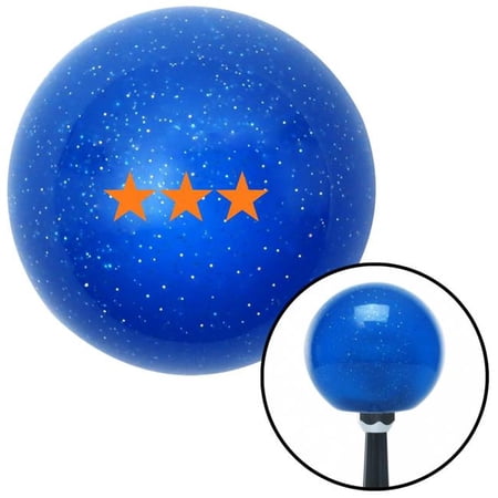 American Shifter 26035 Orange Vice Admiral Blue Metal Flake Shift Knob with M16 x 1.5 Insert Shifter Auto
