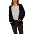 thumbnail image 1 of Sanctuary Clothing - Suéter tipo cárdigan de chenilla para mujer, color negro, grande, 1 of 1