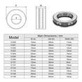 thumbnail image 2 of Uxcell 51106 Thrust Ball Bearing 30x47x11mm High Carbon Steel with Washers 2 Pack, 2 of 4