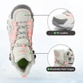 thumbnail image 6 of Gexuosn Outdoor Hiking Boots Trail Trekking Backpacking Breathable Hiking Shoes for Women,Gray Pink, 6 of 8