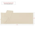 thumbnail image 2 of Nestl Body Pillow Case, Microfiber Body Pillow Cover, Body Pillowcase Size (20"x54"), Beige Cream, 2 of 3