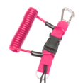 thumbnail image 3 of Baohd Safety Diving Lanyard Coil Rope with Quick Release Buckle Pink 1.5m 1Set, 3 of 6