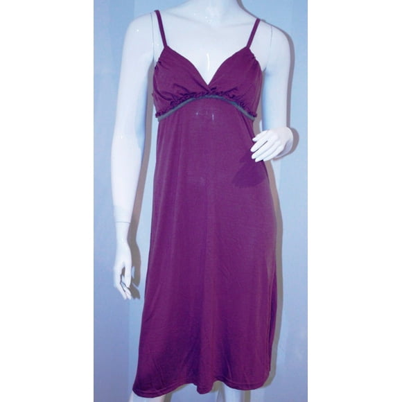 CLAUDEL Camisole SLEEPWEAR Dress GRAPE Purple M -