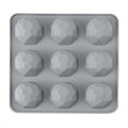 thumbnail image 3 of Molde De Silicona Para Caramelo, Gelatina De Pastel De Chocolate Y Pudín, Molde De Silicona Para Pastel De Diamante De 9 Cavidades, Herramientas Para Hornear Serendint HA036309-00, 3 of 6