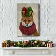 thumbnail image 5 of Christmas Foxy Christmas Fool- Gallery Wrapped Canvas, 5 of 9