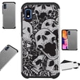 thumbnail image 1 of Compatible Samsung Galaxy Note 10 Plus Case Hybrid TPU Fusion Phone Cover (Skull Rose), 1 of 1