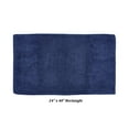thumbnail image 2 of Better Trends 24" x 40" Bathroom Rug 100% Cotton, Soft Tufted Bath Mat, Water Absorbent & Non Slip Bath Rug (Navy) Granada Collection, 2 of 4