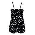 thumbnail image 4 of Wangmeiwg Women's Pajama Sets Elegant Women's Pajama Sets - Polka Dot Camisole and Shorts Sleepwear with Lace Backless Trim for Hot Nights XL Black, 4 of 5