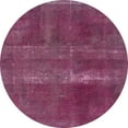 thumbnail image 1 of Ahgly Company Machine Washable Indoor Round Abstract Pink Plum Purple Area Rugs, 8' Round, 1 of 7