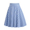 thumbnail image 2 of Women's Retro - Style Striped Skirt - Casual, Knee - Length, Suitable for Daily Wear, 2 of 5