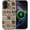 Embroidered Canvas Bookshelf, variant on Case Compatible with iPhone 14 Pro [Compatible with MagSafe] Hybrid 2-Layer Hard Shell Protection Case, Shockproof Protective Magnetic Cover, Pink Green Lemon Raspberry Collage