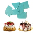 thumbnail image 2 of 6 Pcs/Set Cake Scraper Edge Decorating Cutters Set Comb & Icing Smoother for Bread Dough Fondant Tool, 2 of 7