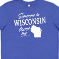 thumbnail image 4 of Inktastic Someone in Wisconsin Loves Me Youth T-Shirt, 4 of 5