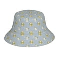 thumbnail image 1 of Fotbe Baby Elephant Giraffe Sombrero Tipo Pescador con Estampado – Sombrero de Sol de Algodón de Moda para Playa, Golf, Pesca, 1 of 6