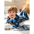 thumbnail image 5 of Aideaone 2-Piece Toddler Boys Pajamas Set Kids Pjs Long Sleeve Tees & Pants Printed Kids Sleepwear 2-6T, 5 of 6