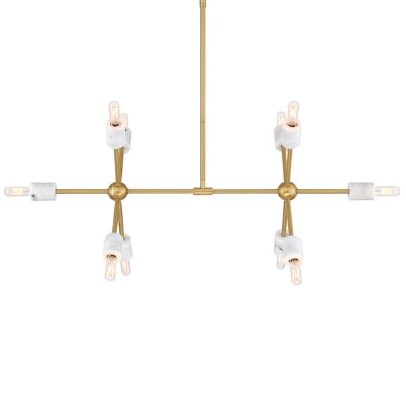 Designers Fountain D304c-Is Star Dust 10 Light 35" Wide Linear Pendant - Gold