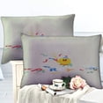 thumbnail image 3 of Housse de Couette avec Taie d'Oreiller, Réversible, Beauté Fraîche, Diverses Tailles de Lit, 73 % Polyester 27 % Coton, 3 of 3