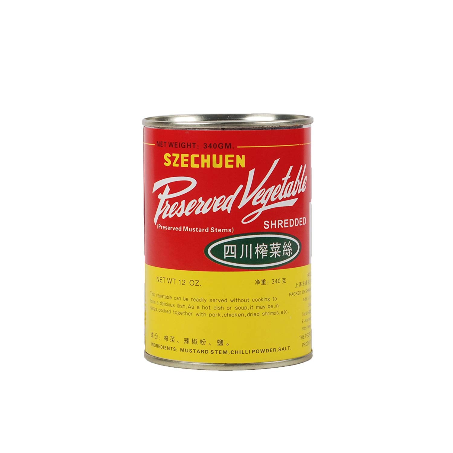 Sichuan(szechuan) Preserved Vegetable shredded Mustard Stems12 OZ