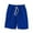 Blue, variant on zeranth Men Shorts Solid Color Drawstring Summer High Stretch Elastic Waist Short Pants for Fitness