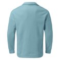 thumbnail image 6 of Baqcunre Hoodies For Men Mens Simple Casual Loose Hoodless Oversize Zipper Stand Collar Hoodless Pullover Sweater Coat Top Zip Up Hoodie Men Tops For Men Blue L, 6 of 6